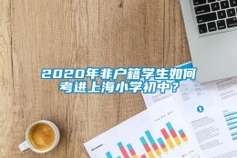 2020年非户籍学生如何考进上海小学初中？