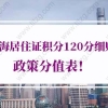 2022年上海居住证积分120分细则政策分值表！（最新版）