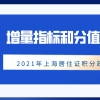 2021年上海居住证积分政策：增量指标和分值一览