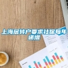 上海居转户要求社保每年递增