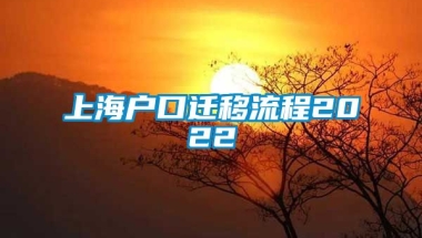 上海户口迁移流程2022